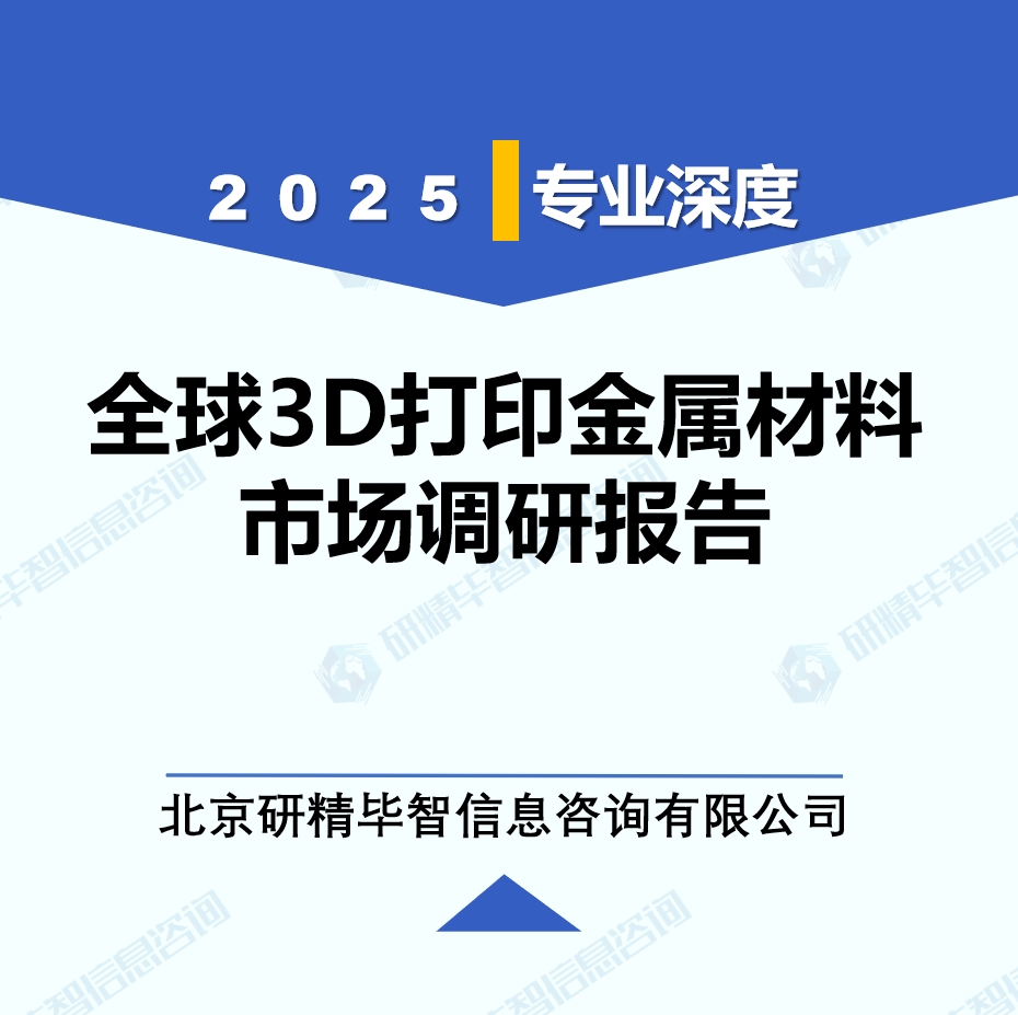2025年全球与中国3D打印金属材料市场深度调研报告：行业趋势与投资前景分析
